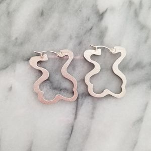 Tous silhouette silver earrings